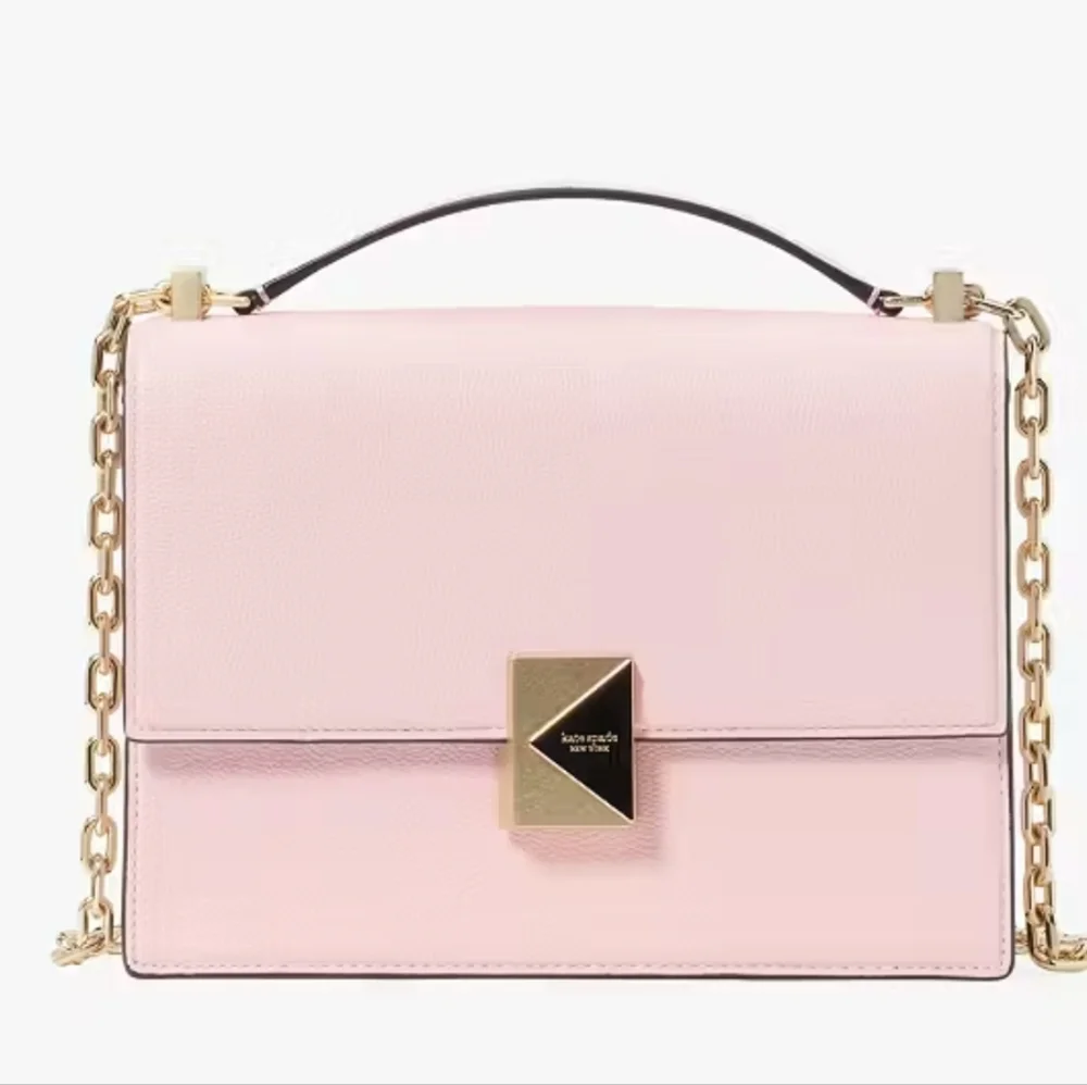 Kate Spade ♠️ NY Deco Chain Shoulder Bag In Pastry Pink NWT